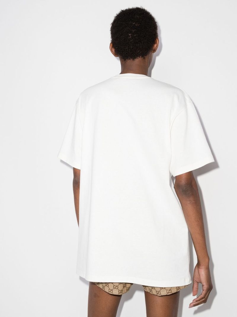Strawberry Logo Cotton T-shirt