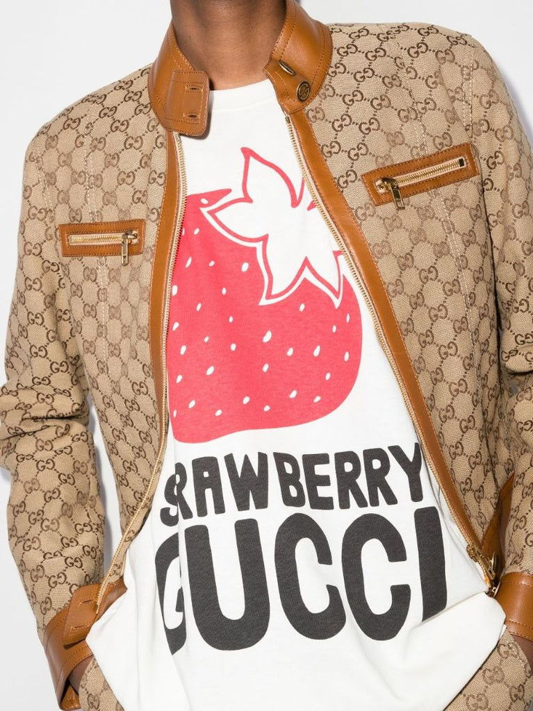 Strawberry Logo Cotton T-shirt