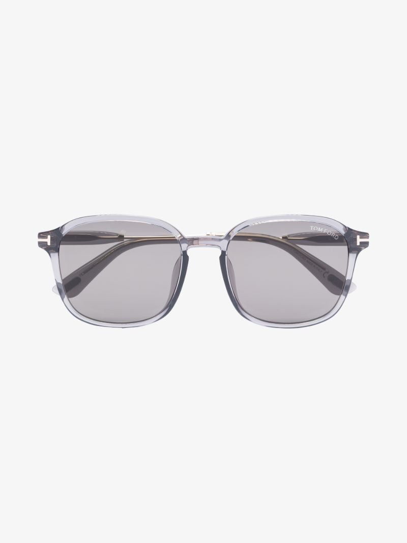 Grey Square Frame Sunglasses
