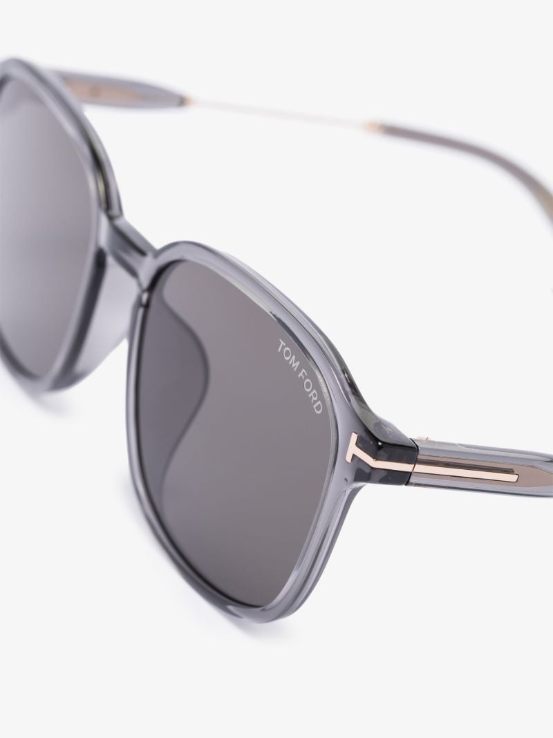 Grey Square Frame Sunglasses
