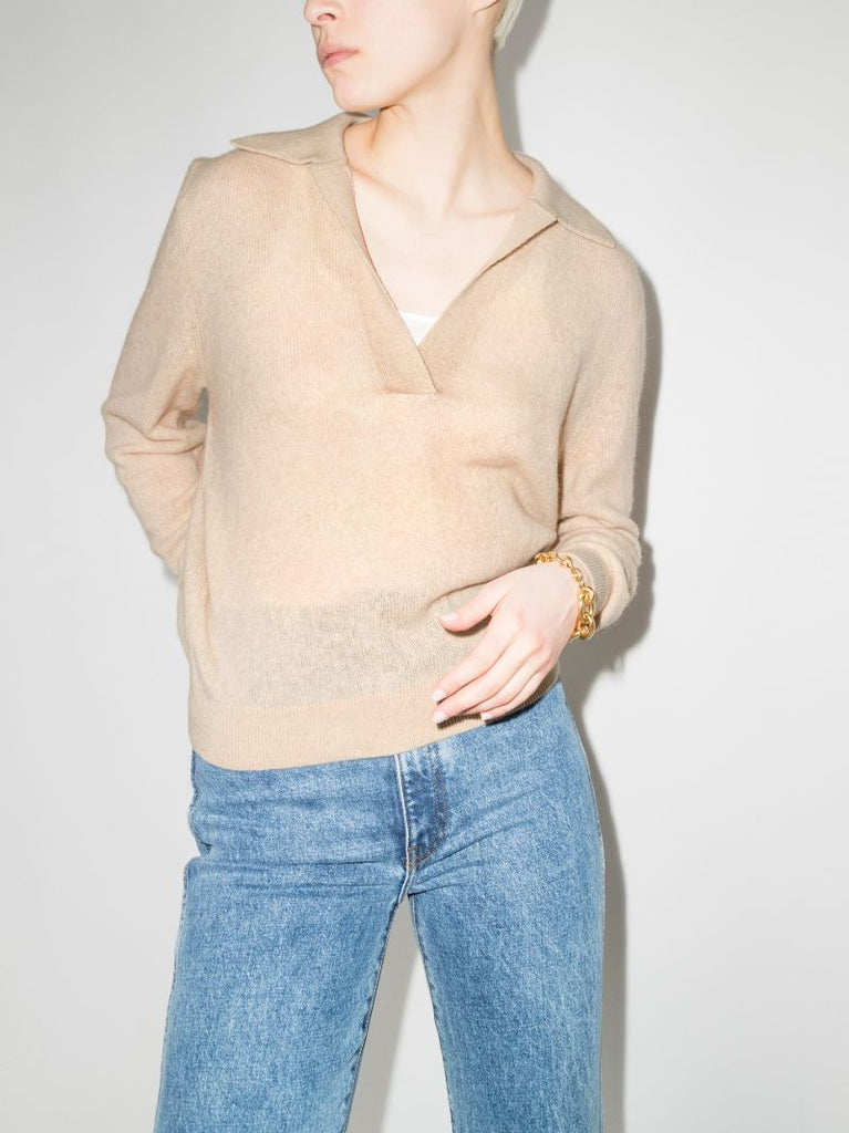 Jo Rib Knit Cashmere Sweater