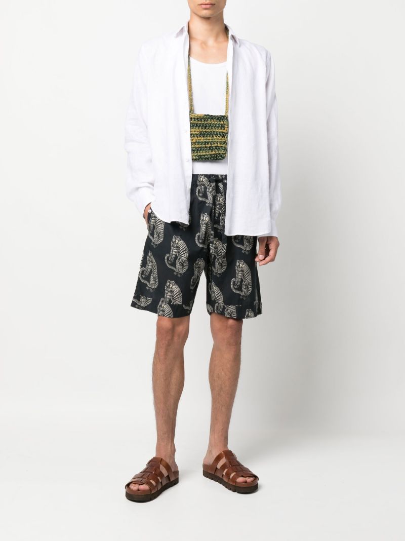Sansindo Tiger Print Shorts
