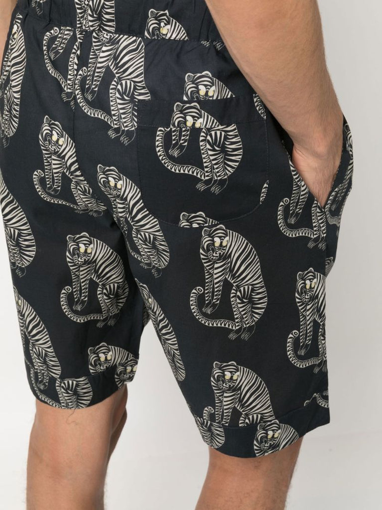 Sansindo Tiger Print Shorts