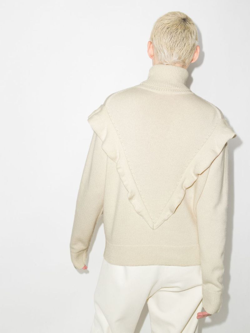 Ruffled Cashmere Sweater