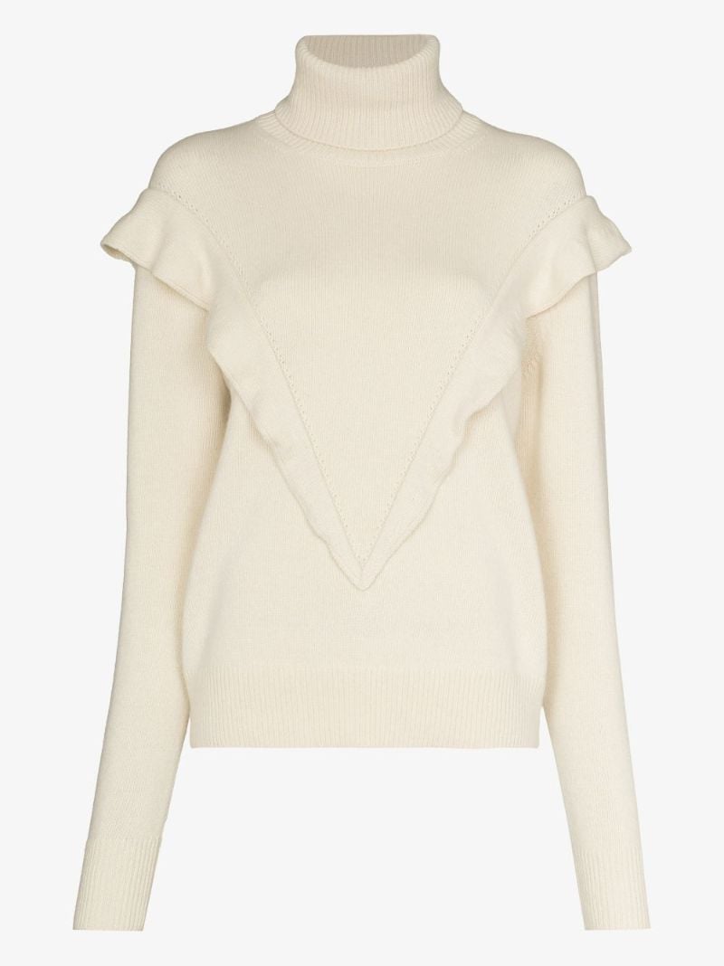 Ruffled Cashmere Sweater