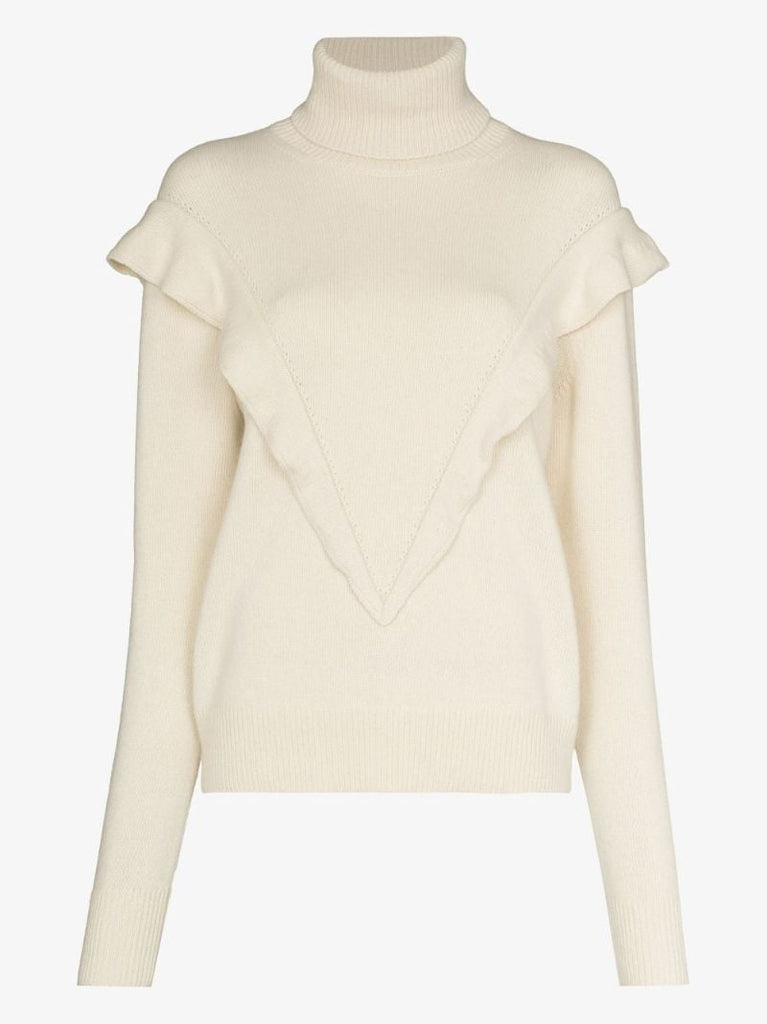 Ruffled Cashmere Sweater