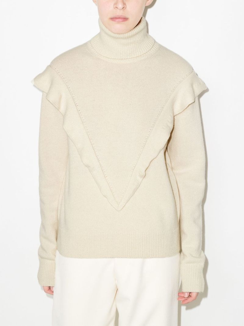 Ruffled Cashmere Sweater