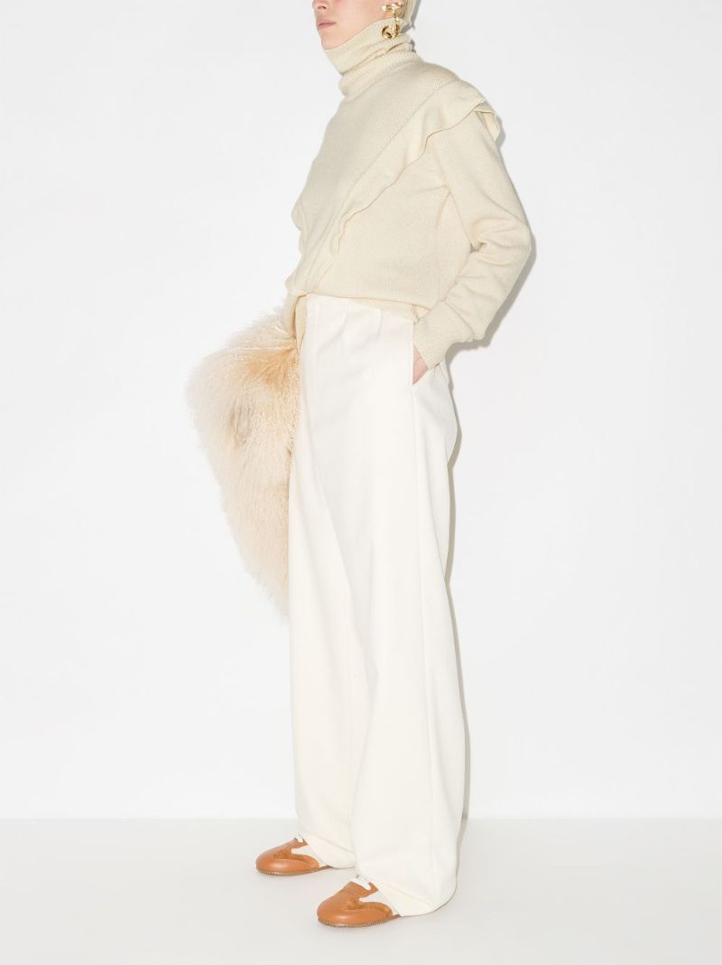 Ruffled Cashmere Sweater