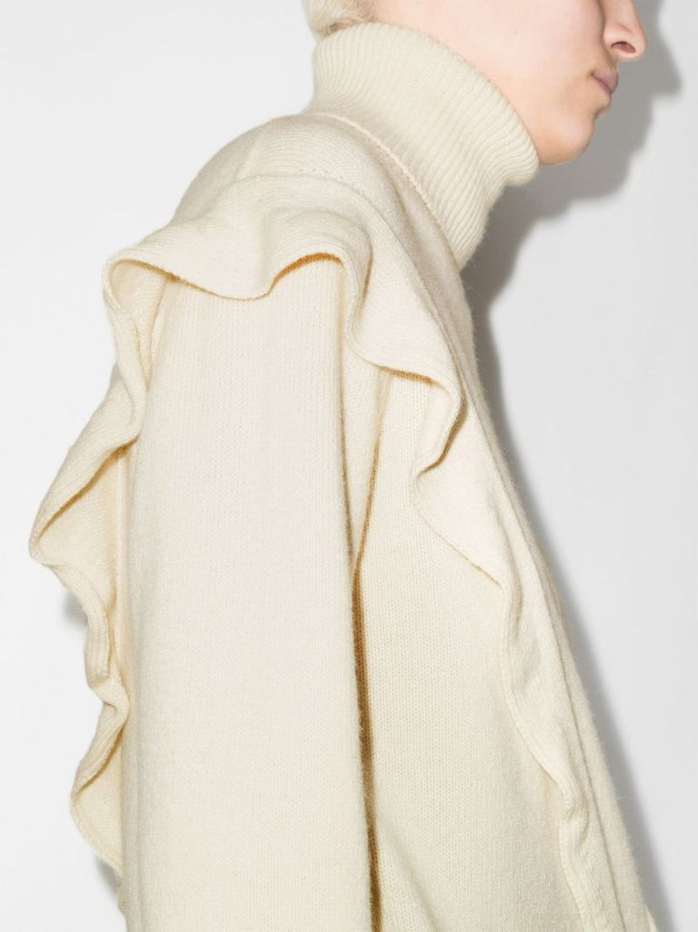 Ruffled Cashmere Sweater