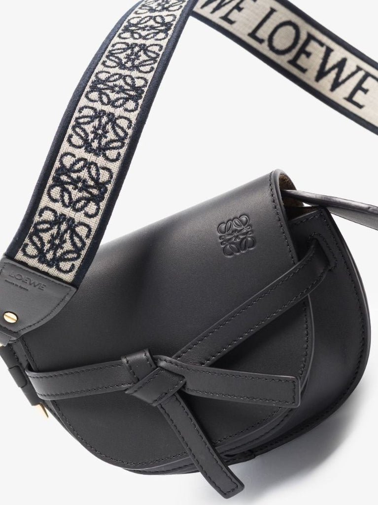 Black Gate Small Leather Cross Body Bag
