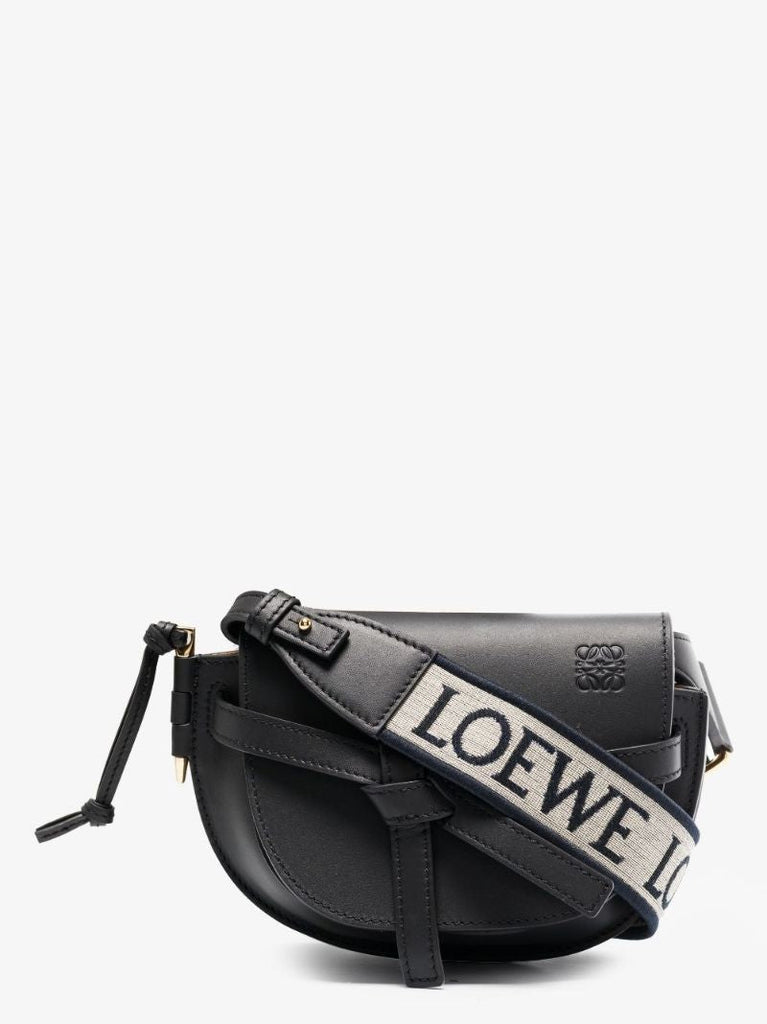 Black Gate Small Leather Cross Body Bag