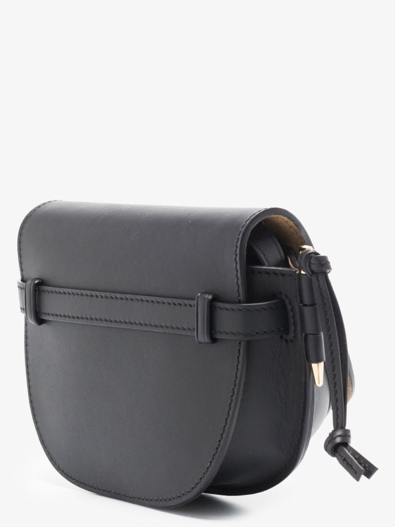Black Gate Small Leather Cross Body Bag