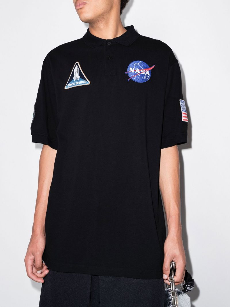 X Nasa Space Cotton Polo Shirt