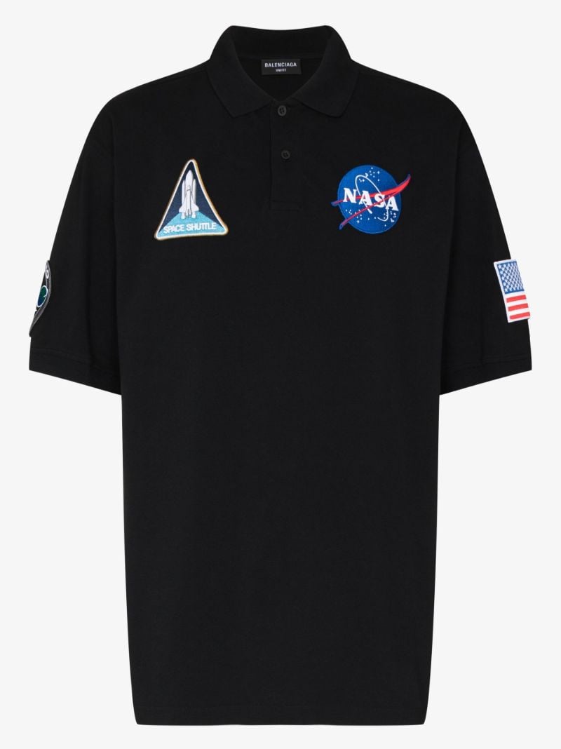 X Nasa Space Cotton Polo Shirt