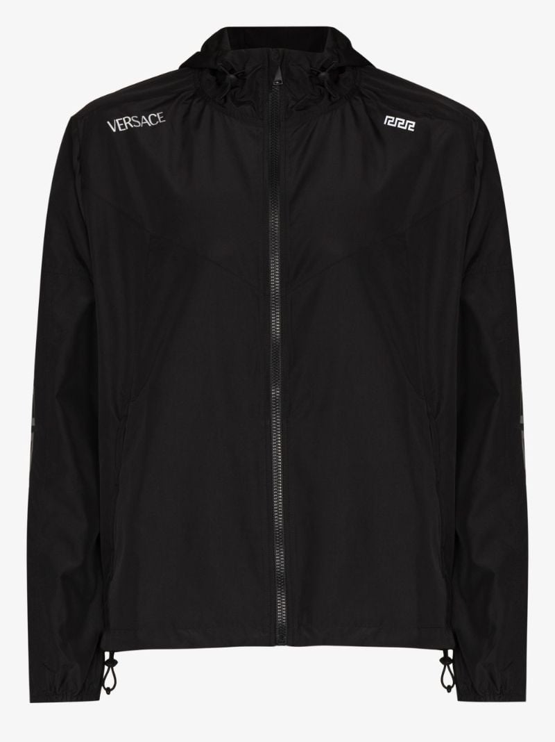Greca Logo Print Jacket