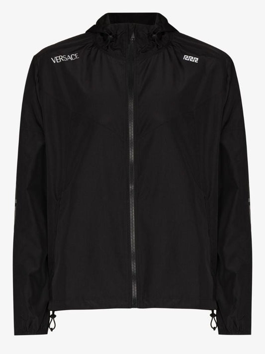 Greca Logo Print Jacket