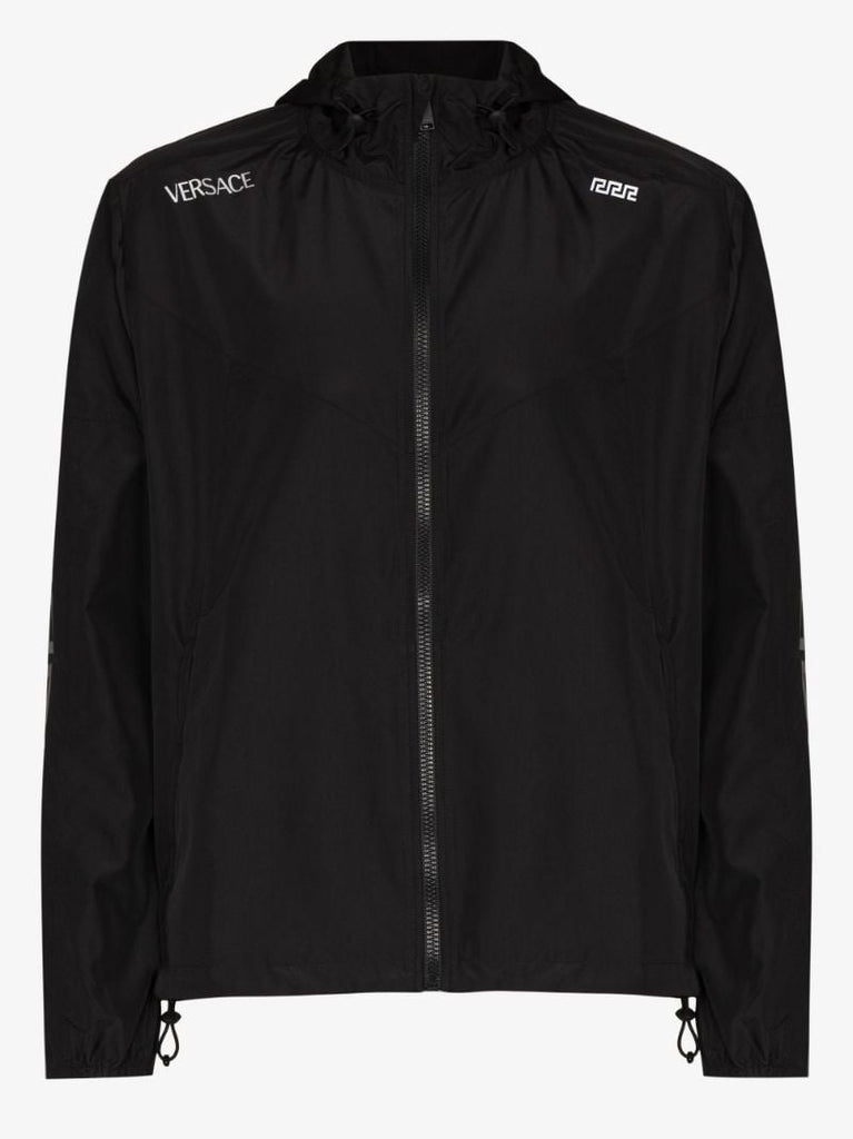 Greca Logo Print Jacket