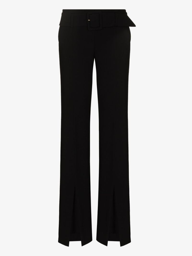 Split Hem Wool Trousers
