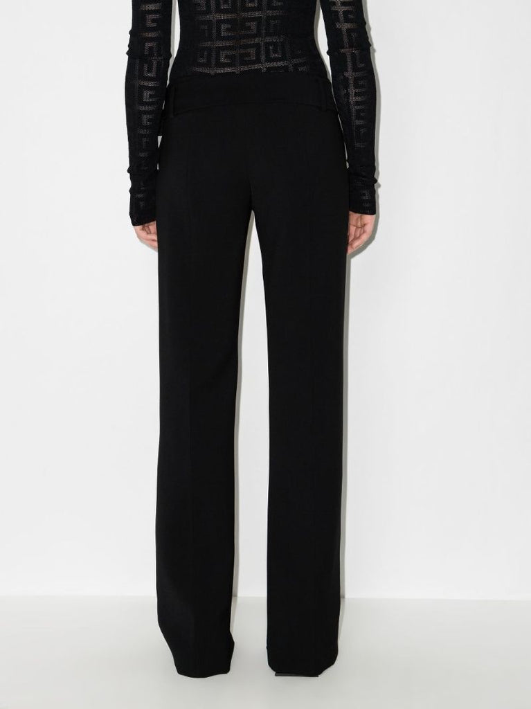 Split Hem Wool Trousers