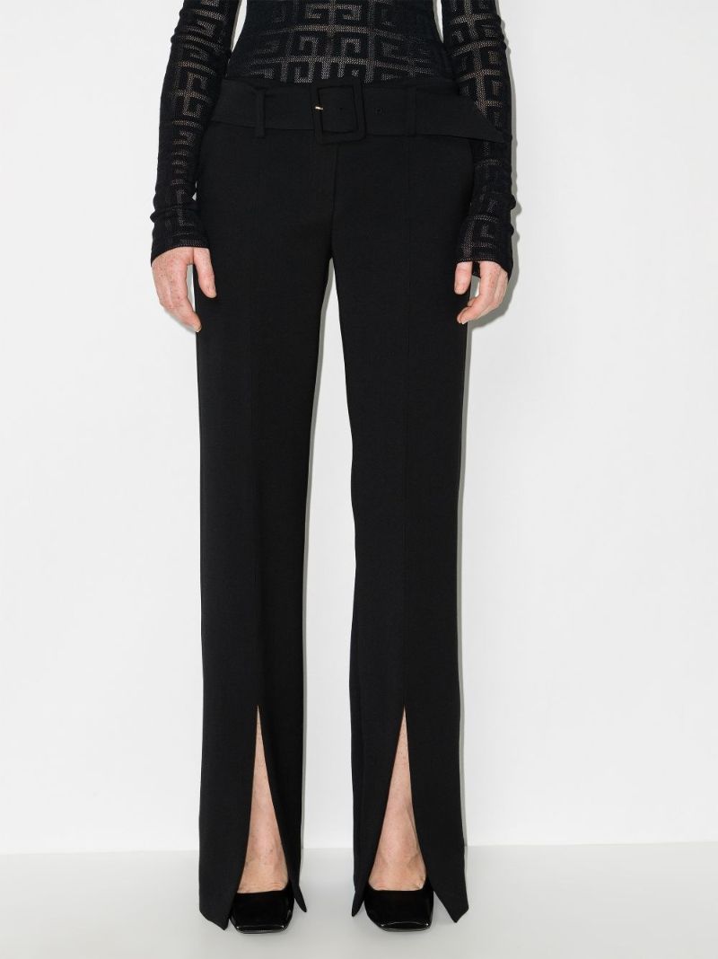 Split Hem Wool Trousers