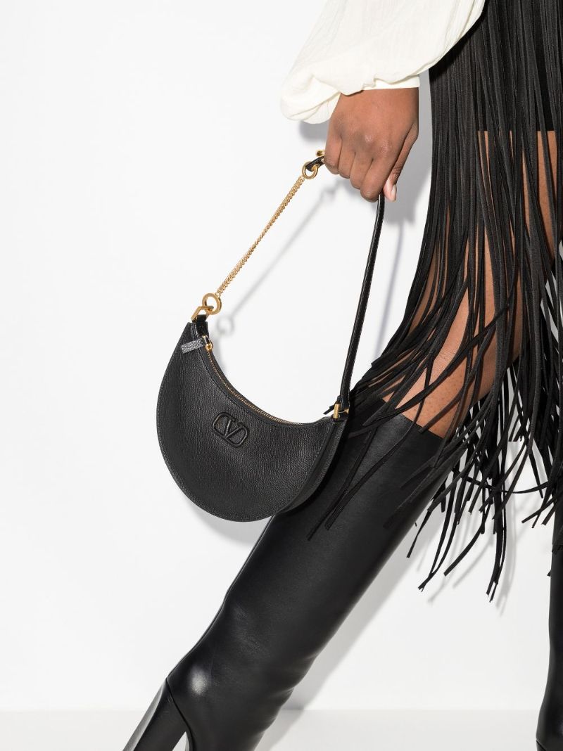 Black Vsling Mini Leather Shoulder Bag