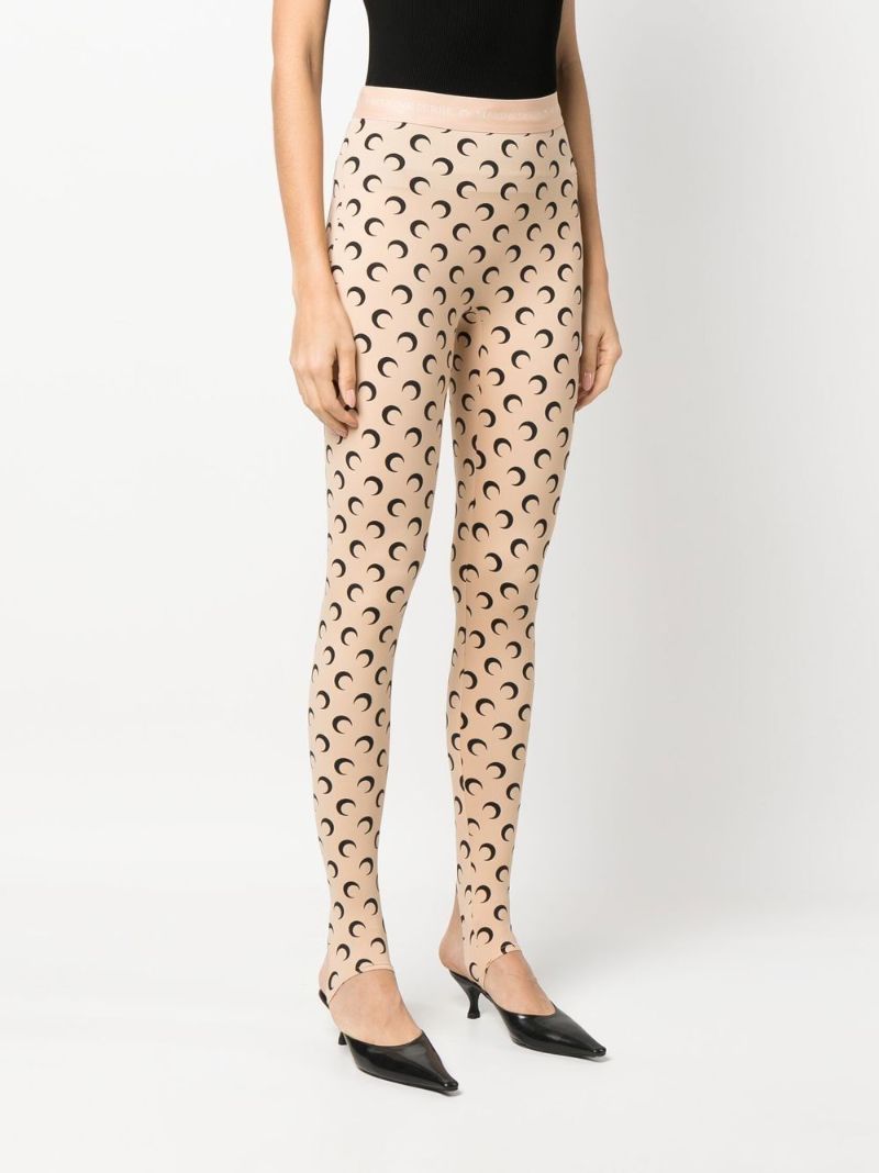 Fuseaux Crescent Moon Print Leggings
