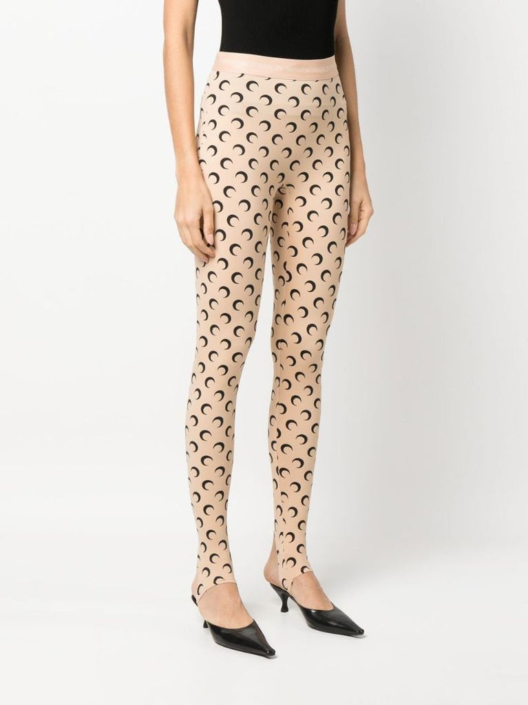 Fuseaux Crescent Moon Print Leggings
