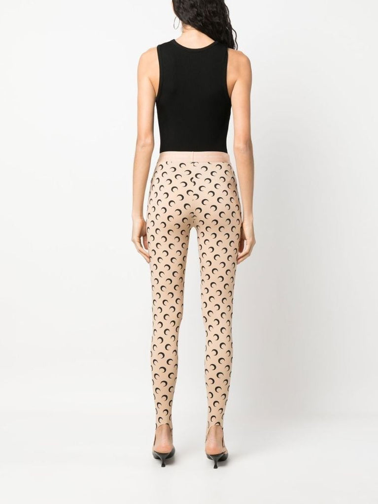 Fuseaux Crescent Moon Print Leggings