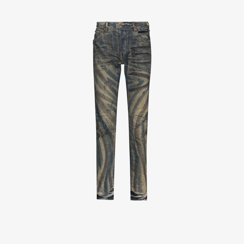 P001 Brush Stroke Skinny Jeans