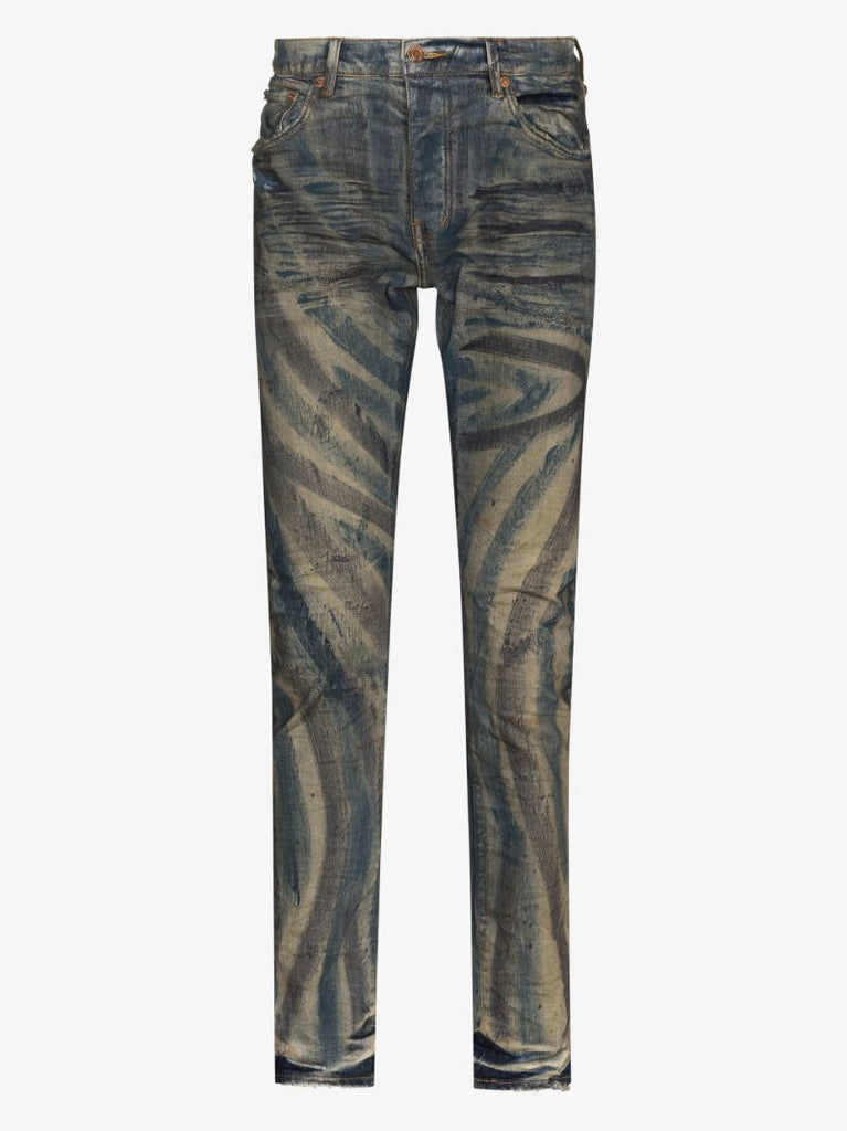 P001 Brush Stroke Skinny Jeans