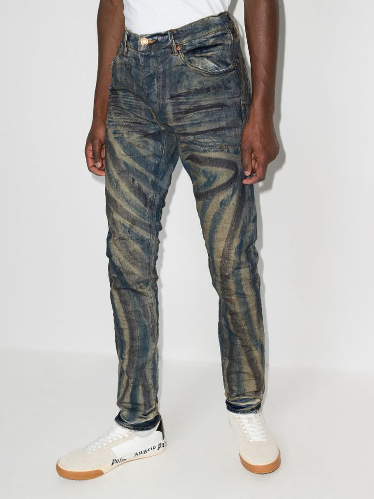 P001 Brush Stroke Skinny Jeans