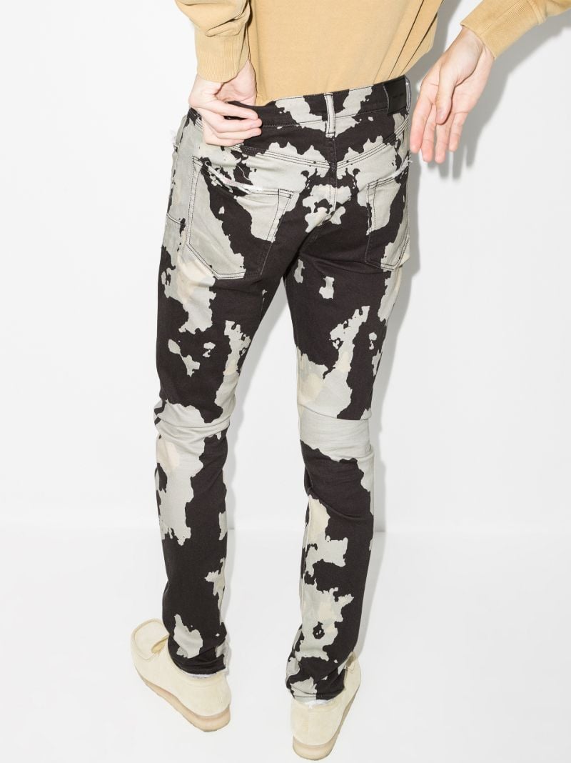 P001 Rorschach Print Skinny Jeans