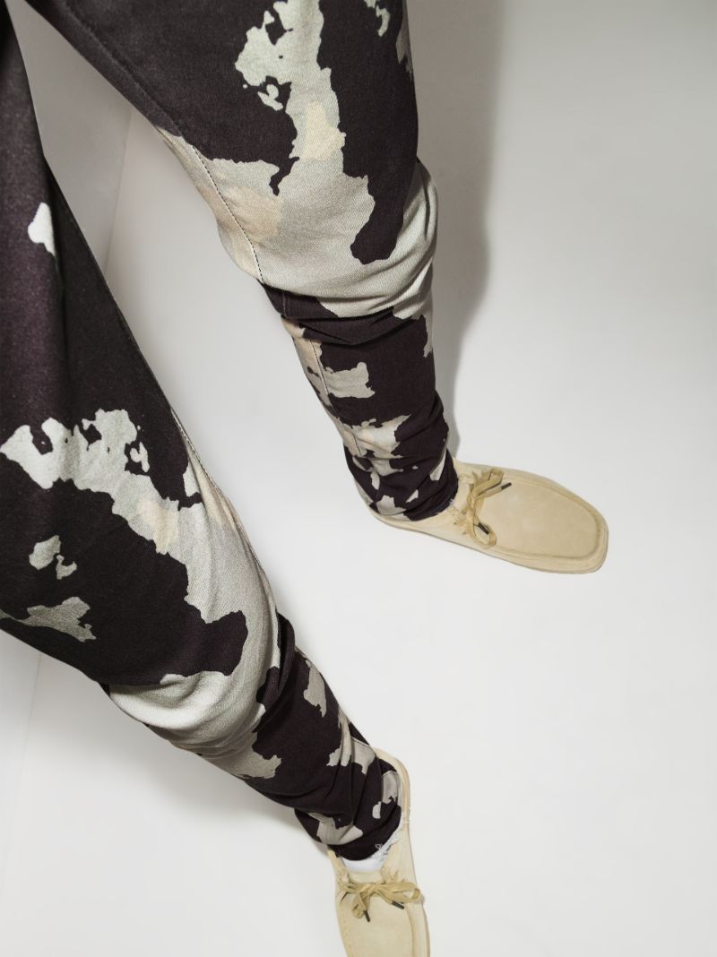 P001 Rorschach Print Skinny Jeans