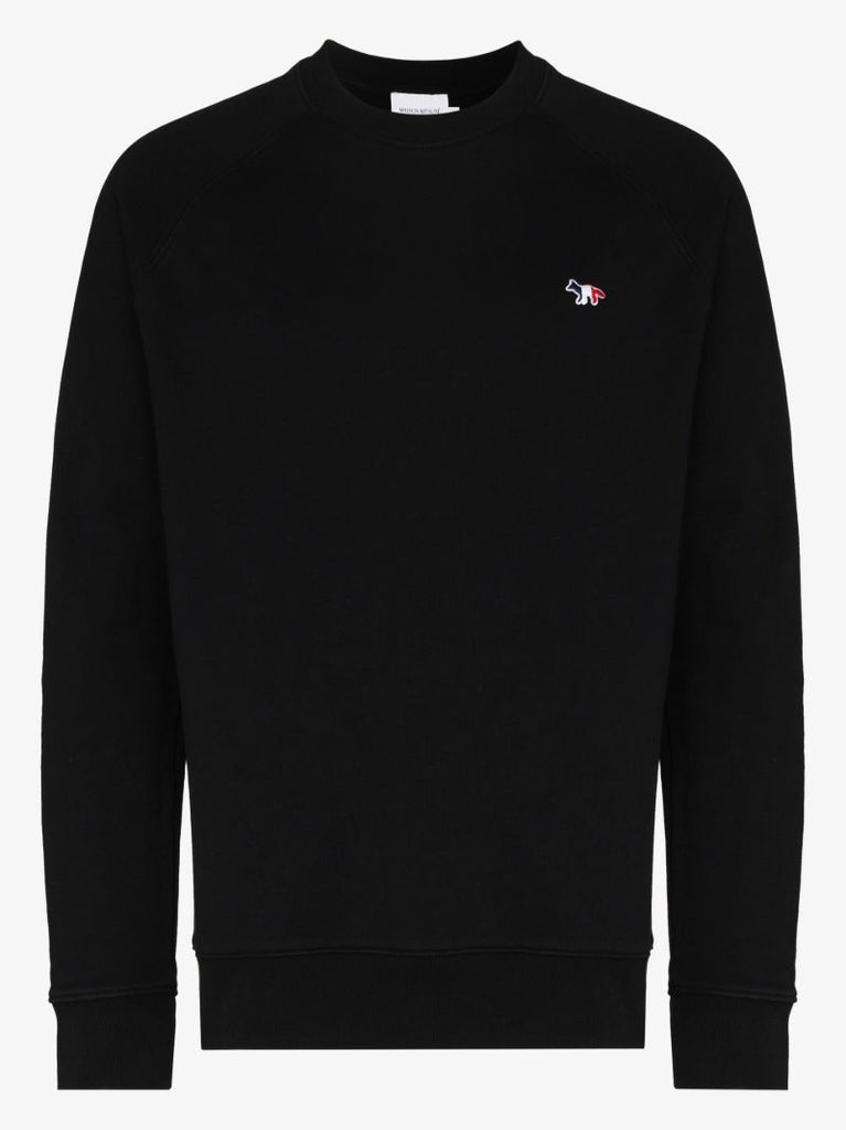 Tricolour Fox Patch Cotton Sweatshirt