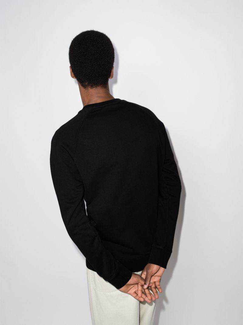 Tricolour Fox Patch Cotton Sweatshirt