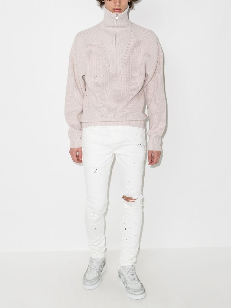 P001 Paint Blowout Skinny Jeans