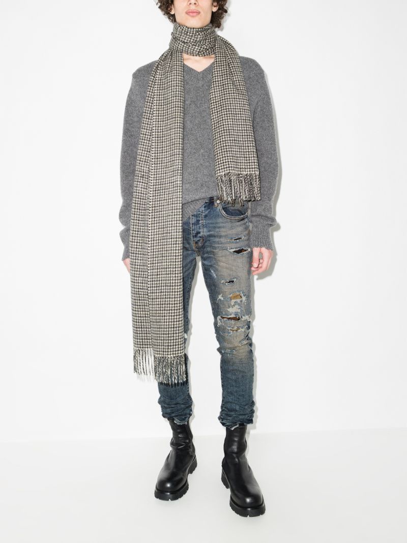 P001 Camo Repair Skinny Jeans