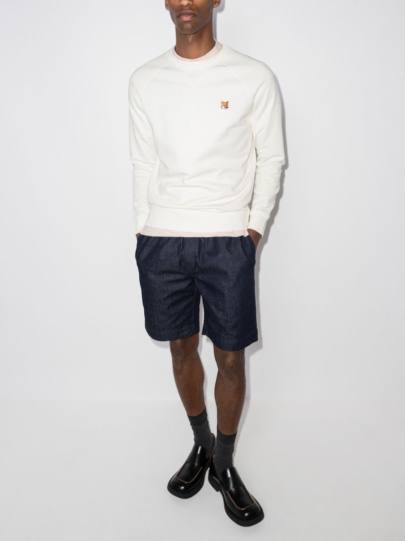 Fox Head Patch Cotton Sweatshirt