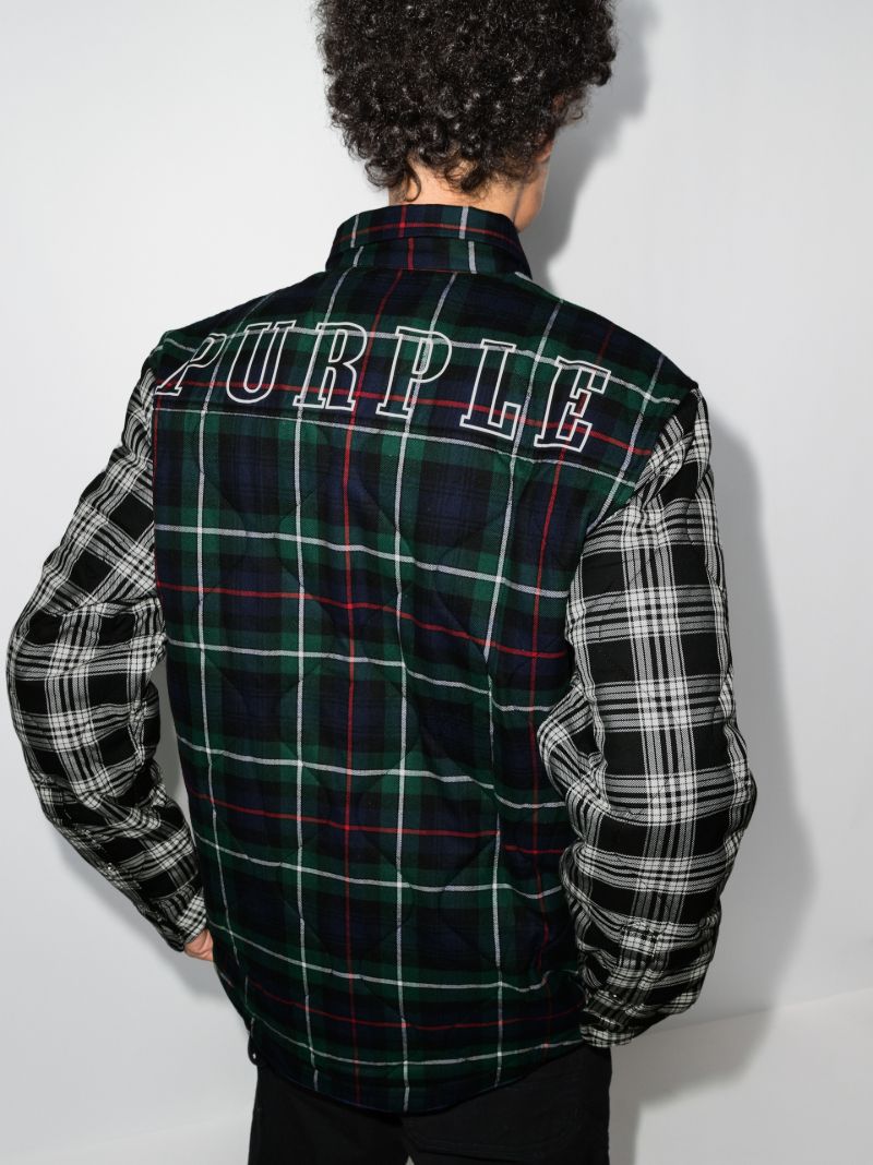 Checked Quilted Cotton Shirt