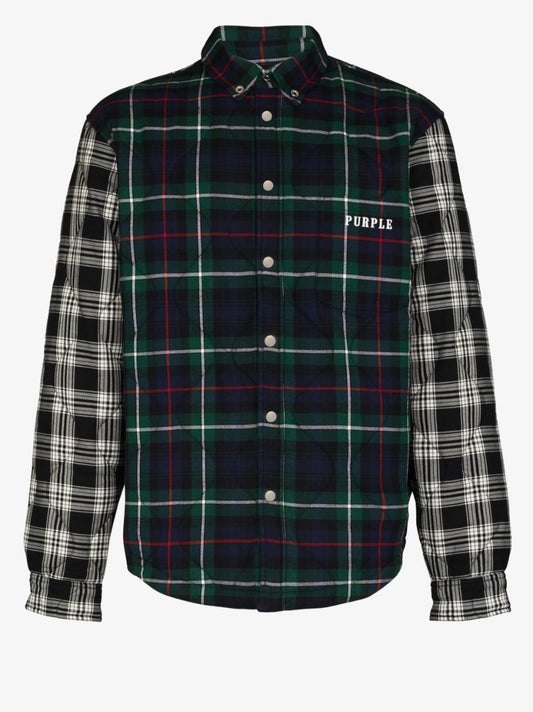 Checked Quilted Cotton Shirt