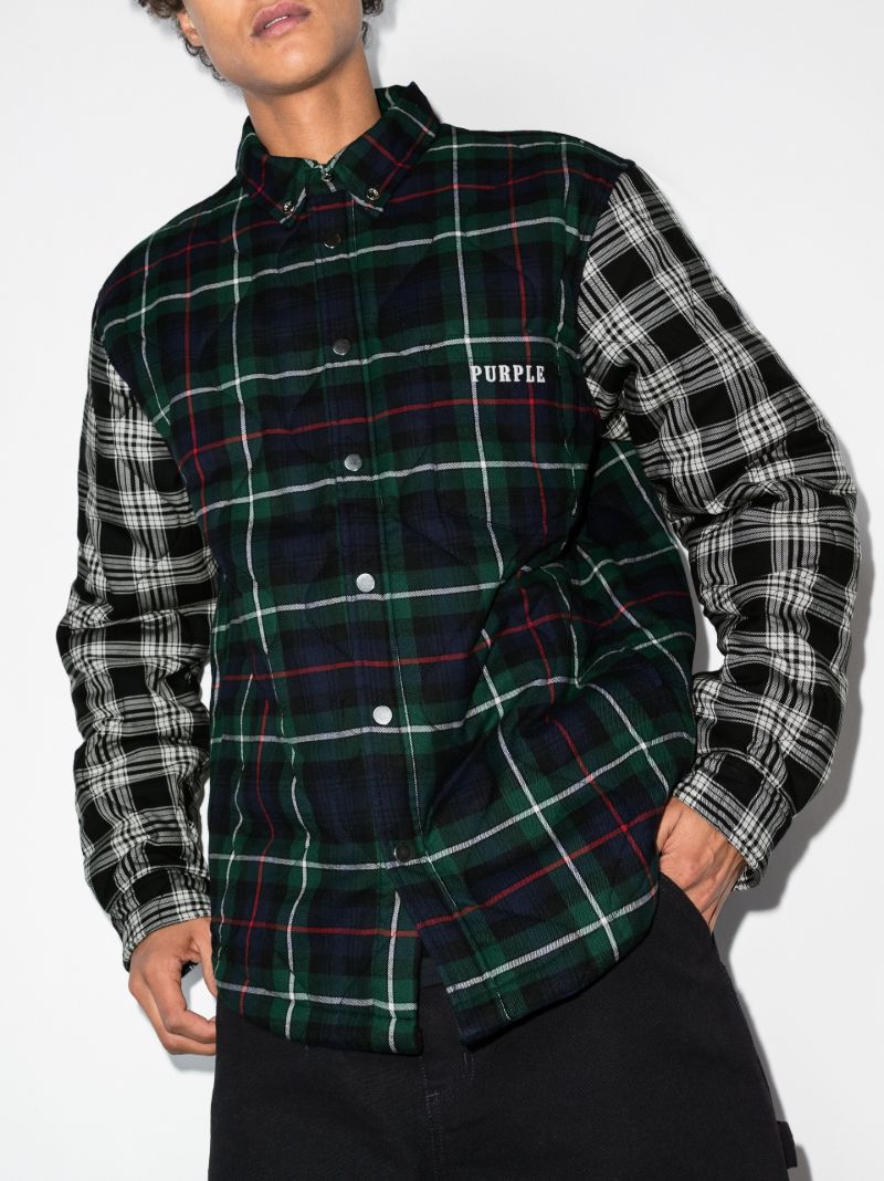 Checked Quilted Cotton Shirt