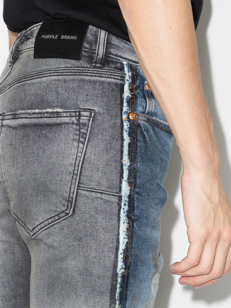 P002 Black Framis Fray Skinny Jeans