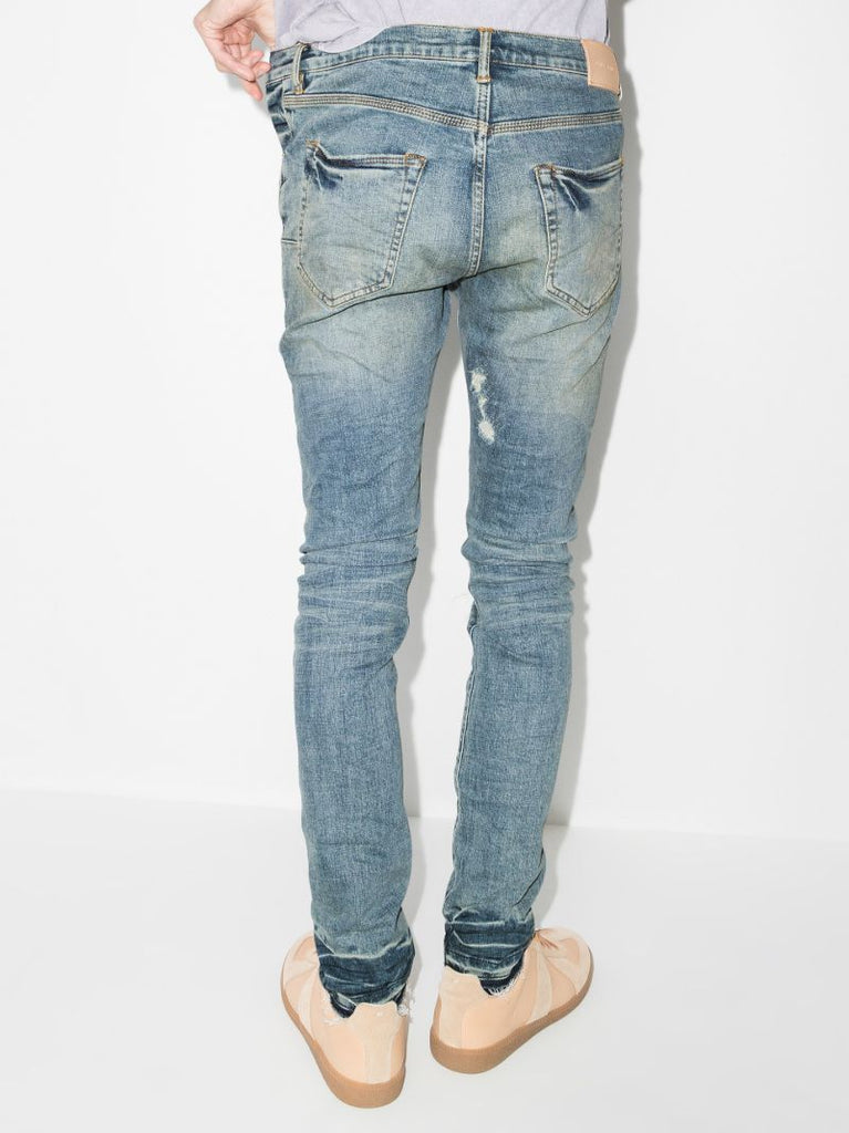 P001 Vintage Distressed Skinny Jeans