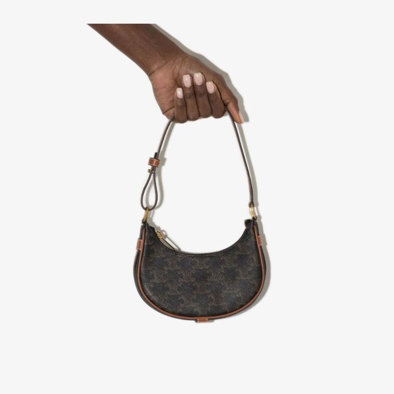 Brown Ava Mini Triomphe Canvas Shoulder Bag