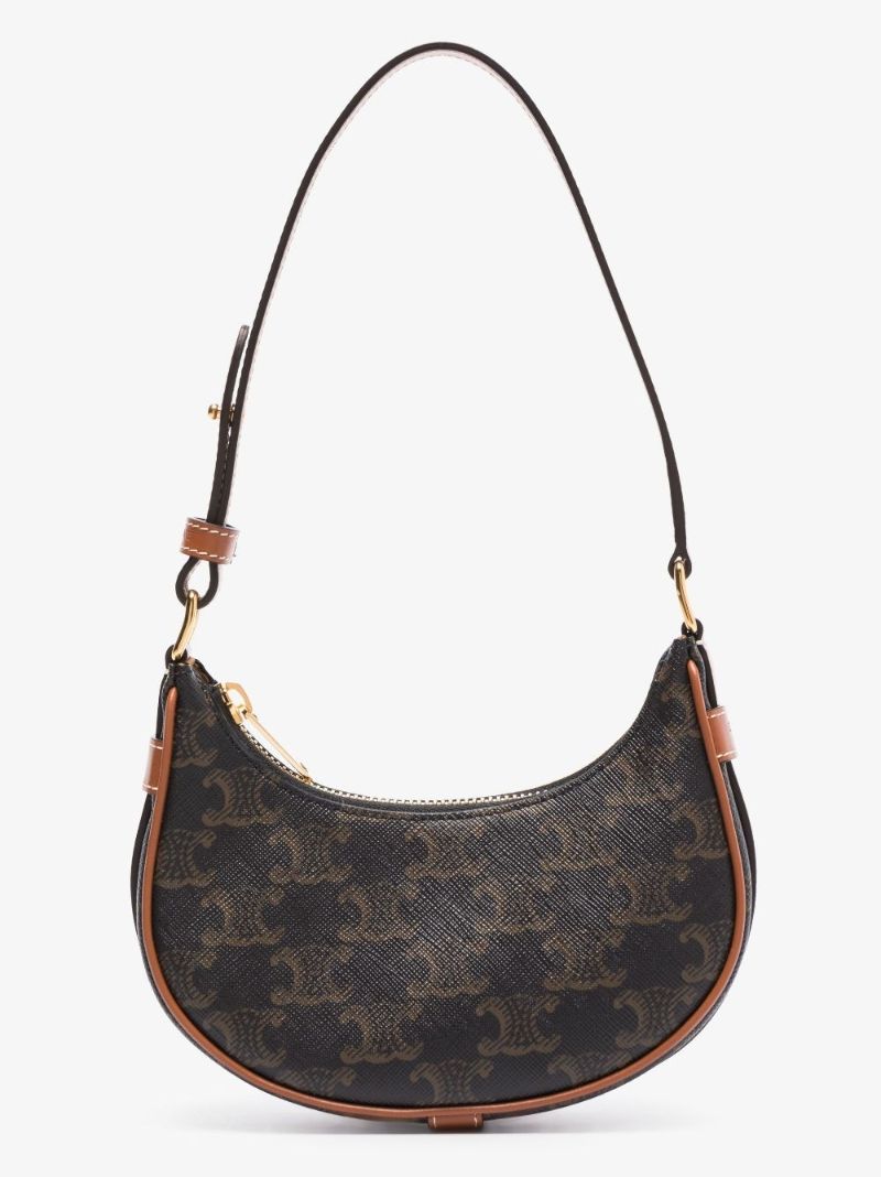 Brown Ava Mini Triomphe Canvas Shoulder Bag