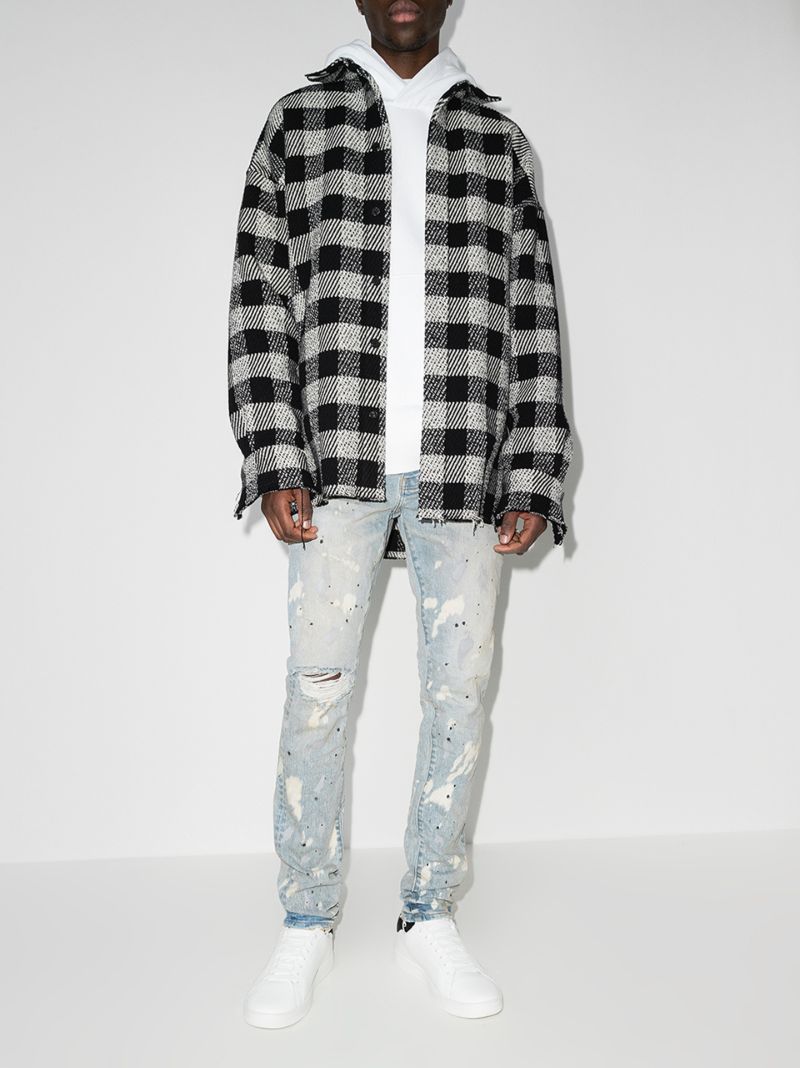 P001 Acid Bleach Skinny Jeans