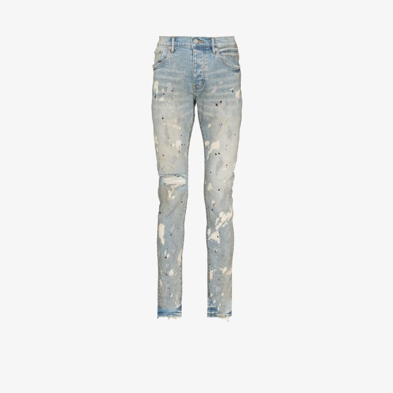 P001 Acid Bleach Skinny Jeans
