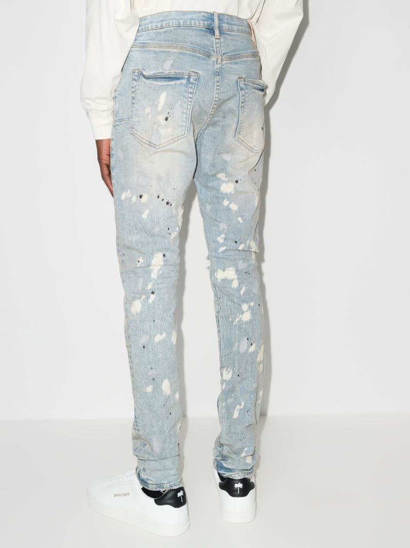 P001 Acid Bleach Skinny Jeans