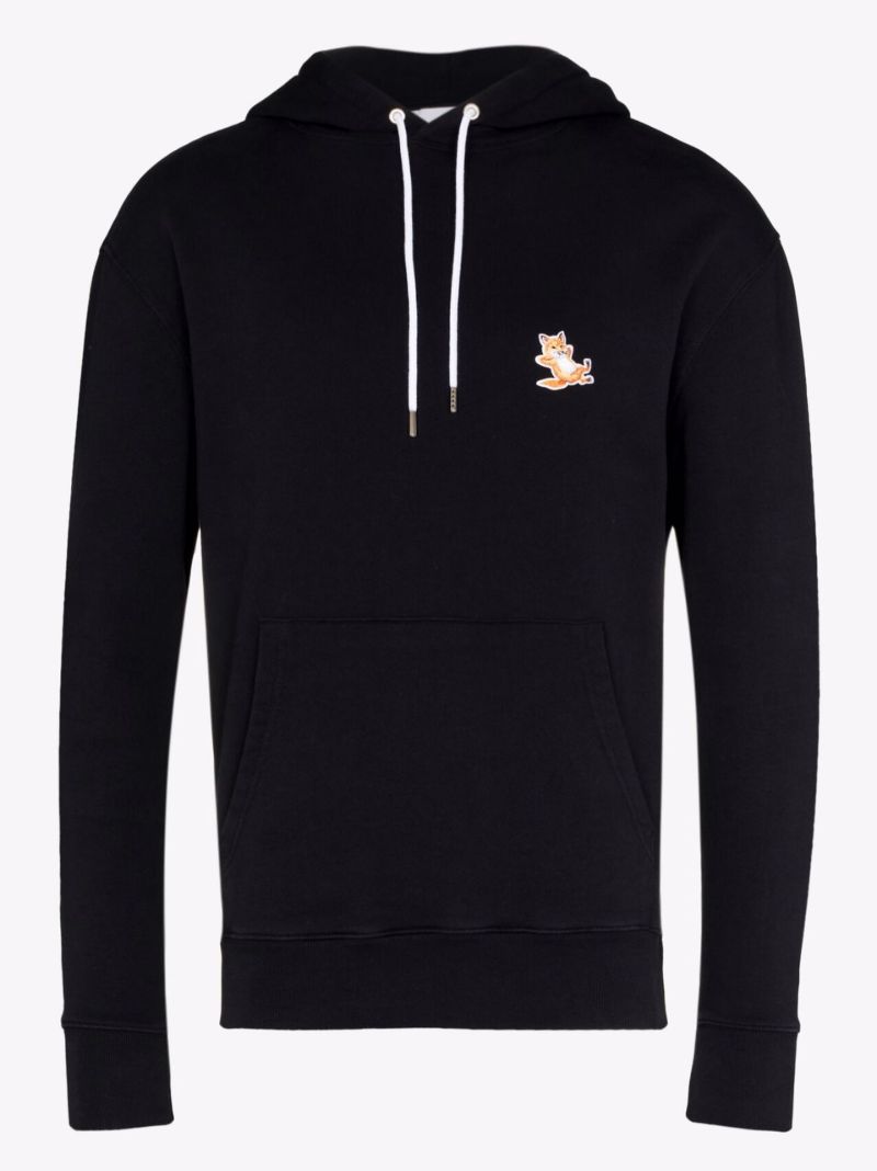 Chillax Fox Patch Cotton Hoodie