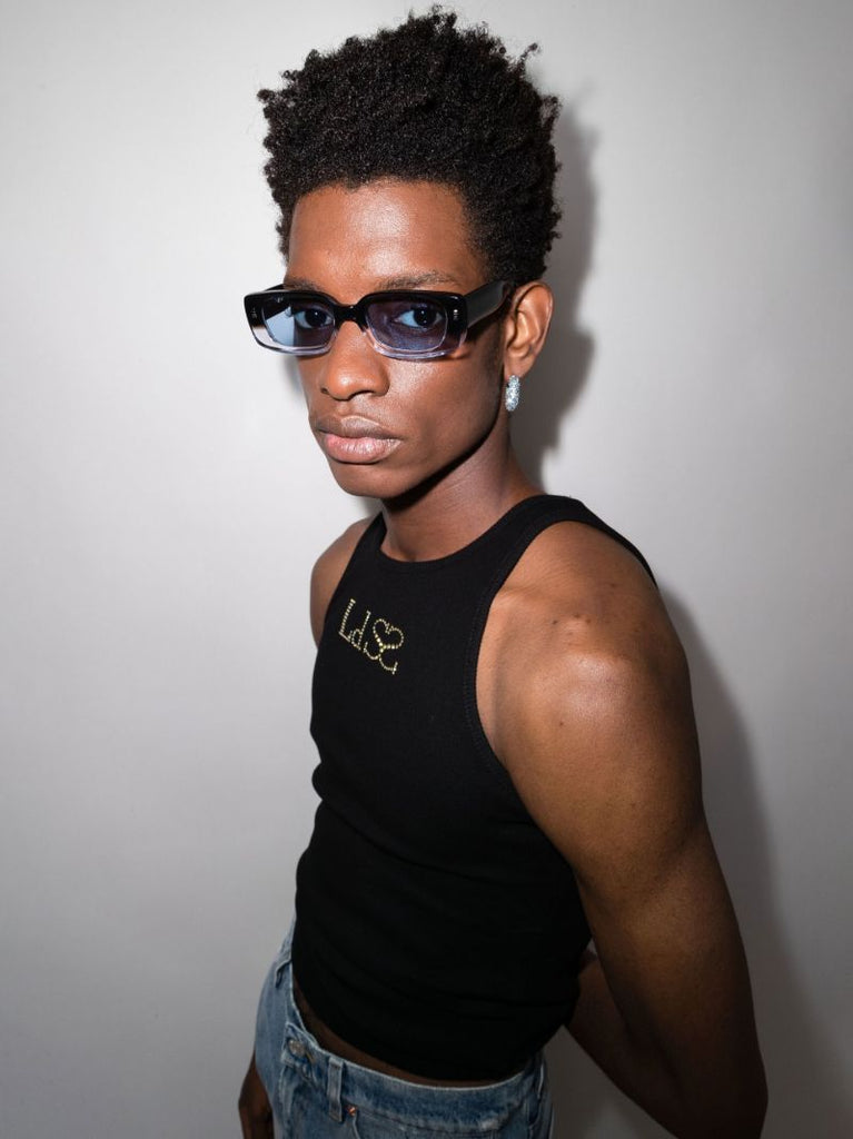 Black Samhain Rectangular Sunglasses